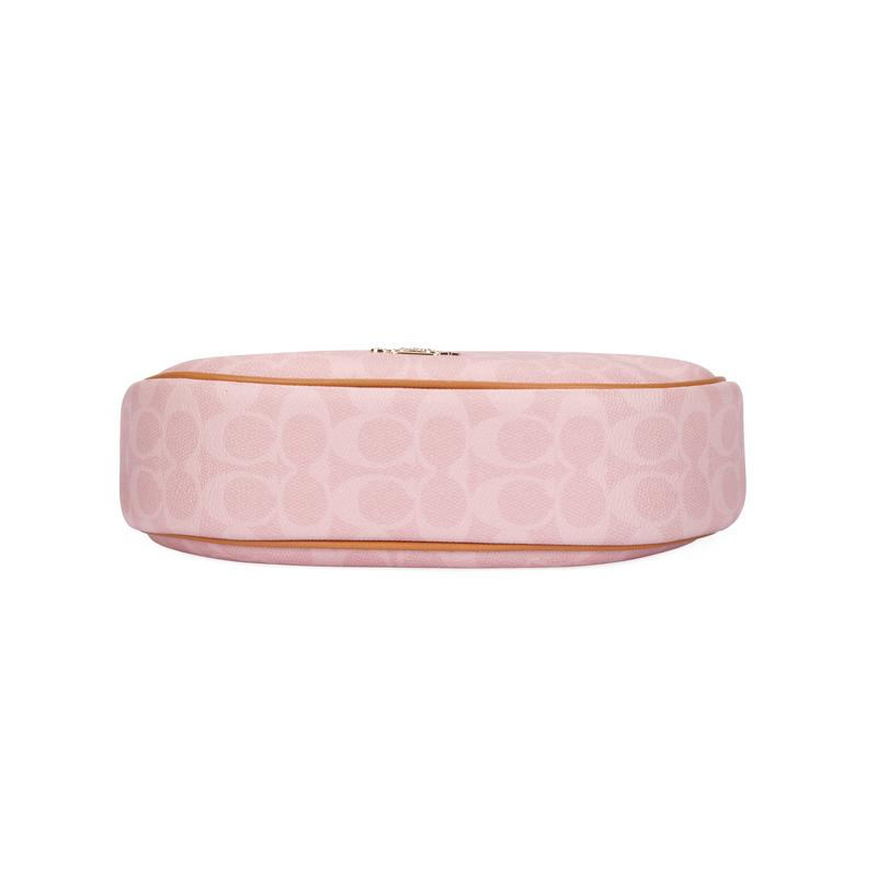 Coach Borsa a tracolla San Valentino Esclusiva CARMEN Crossbody 20 Tracolla Regolabile Stampa Moda Fiore a Mezzaluna Tela Rivestita Media Donna