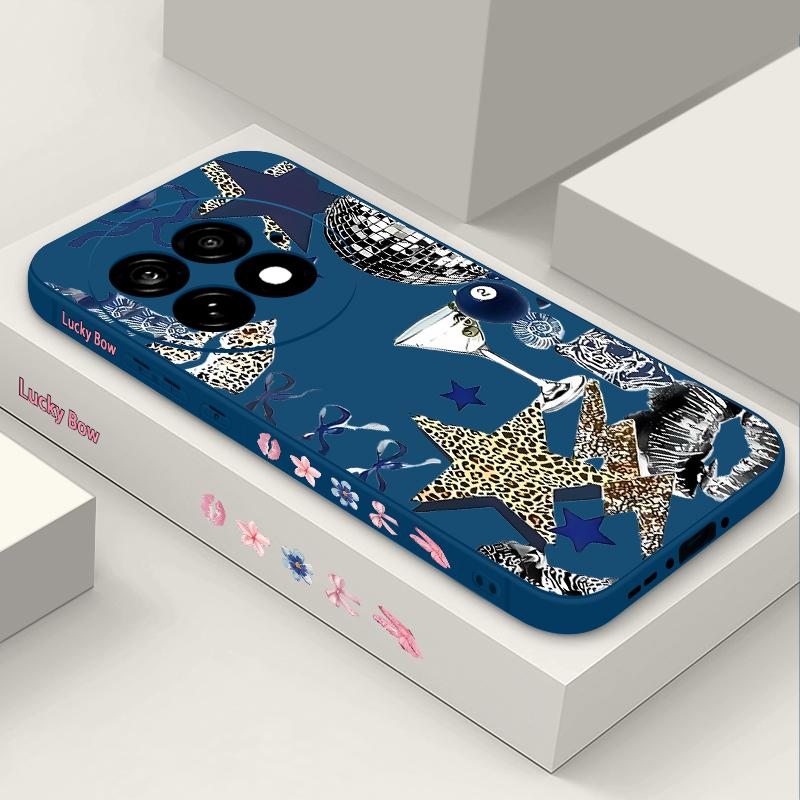 Case For OnePlus 15 13 13T 12 Leopard Star Disco Ball Pattern Shockproof Bumper Soft Silicone Cover For Oneplus Nord 5 13R 12R 11R 5G