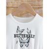 Sweet Butterfly Print Gauze Dress For Girls - Summer Children's Fashion Princess Dress