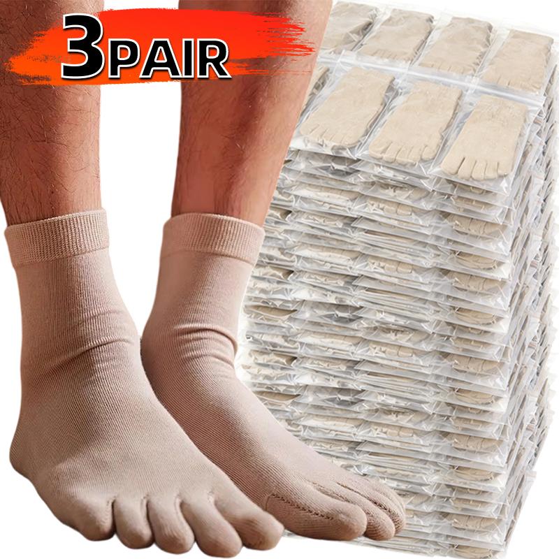 10pairs Unisex Five Toe Socks Men Women Five Fingers Socks Cotton Soft Breathable Sports Running Solid Color Black White Soks