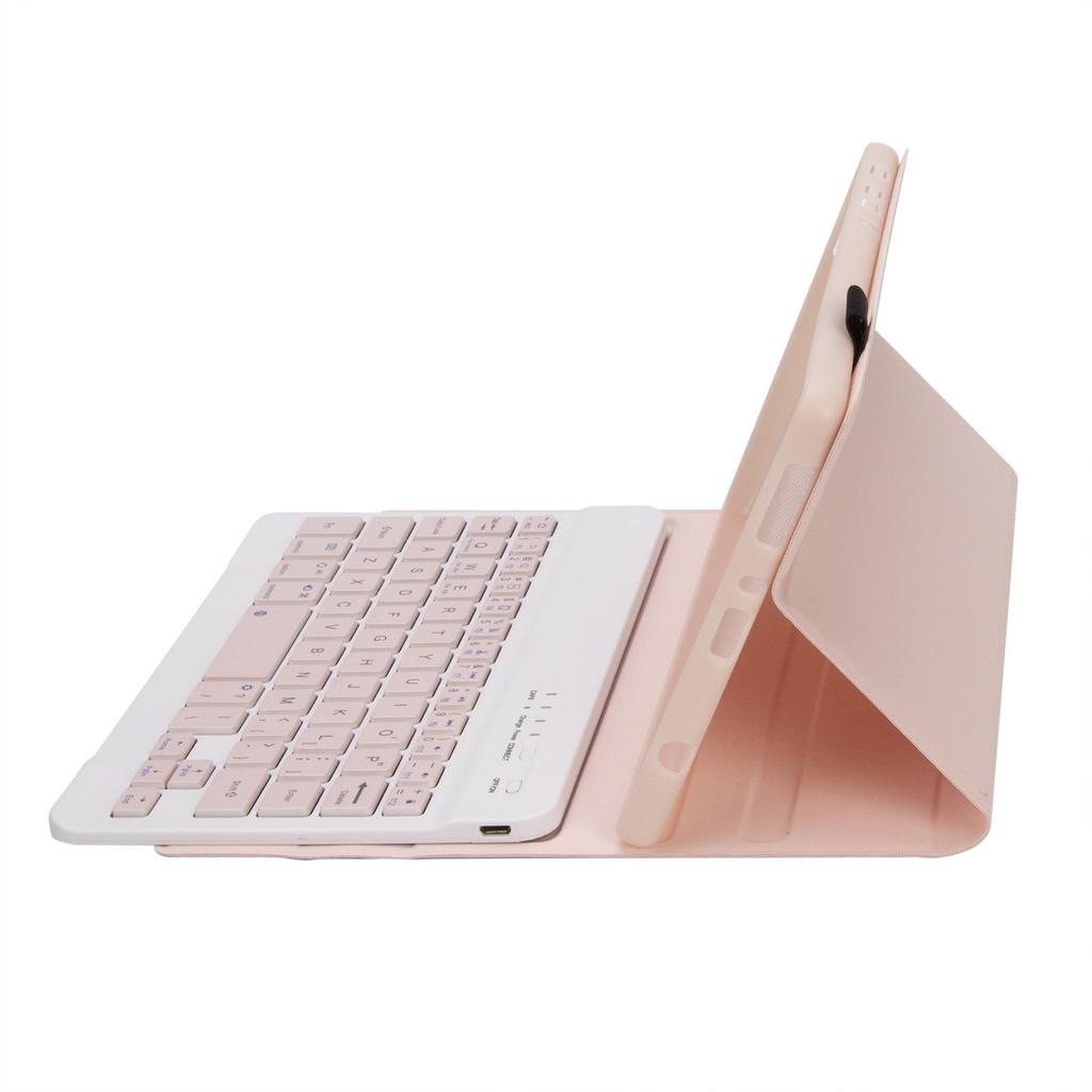 Samsung A7 Lite 8.7" Tablet Case with Magnetic Shell and Bluetooth Keyboard - Compatible with Russia, France, Spain