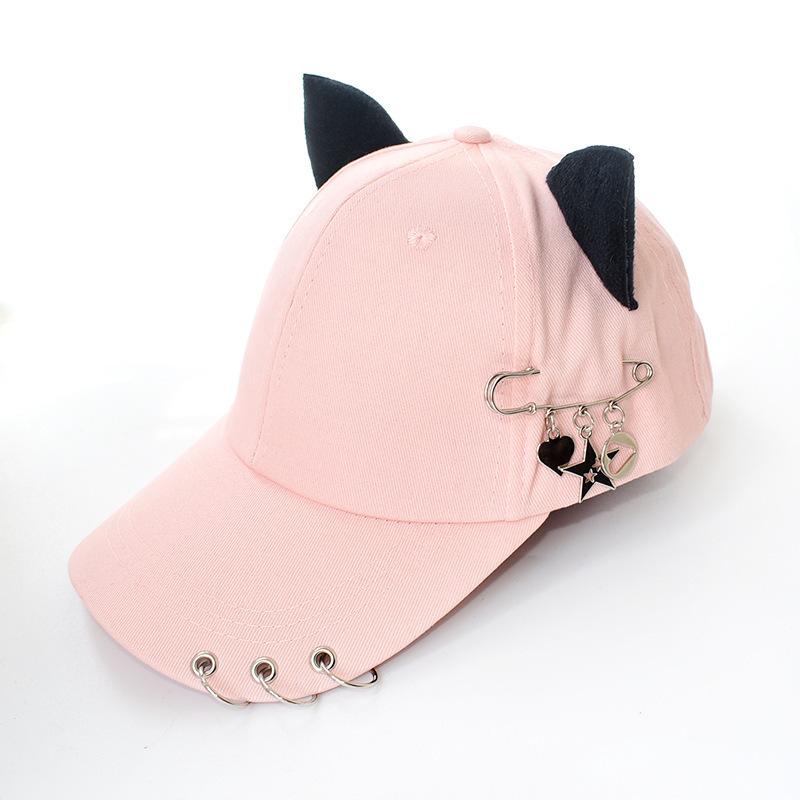 Baseball Hat with Ear Pin Adjustable One Size