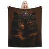 Warm Soft Blanket Girls Boys Travel Donut Cat Dungeon Crawler Carl Throw Blanket Flannel Bedspread For Couch Bed Sofa Bed