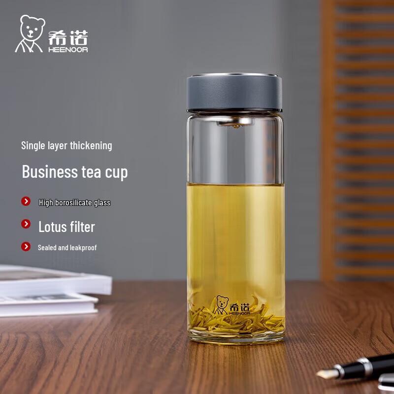 Sino XN-1203 Single-Layer Heat-Resistant Glass Bottle with Filter