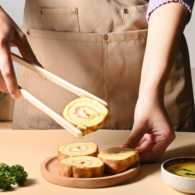 Silicone Tongs Non-Stick Bread Cake Clip Food Parties BBQ Clamp Durable Kitchen Tool for Cooking Steak Weddings Dessert Utensil
