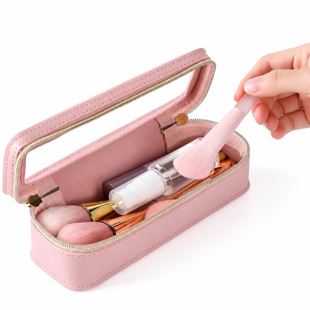 Waterproof Cosmetic Bag PU Pencil Case Daily Necessities Storage Pouch Travel