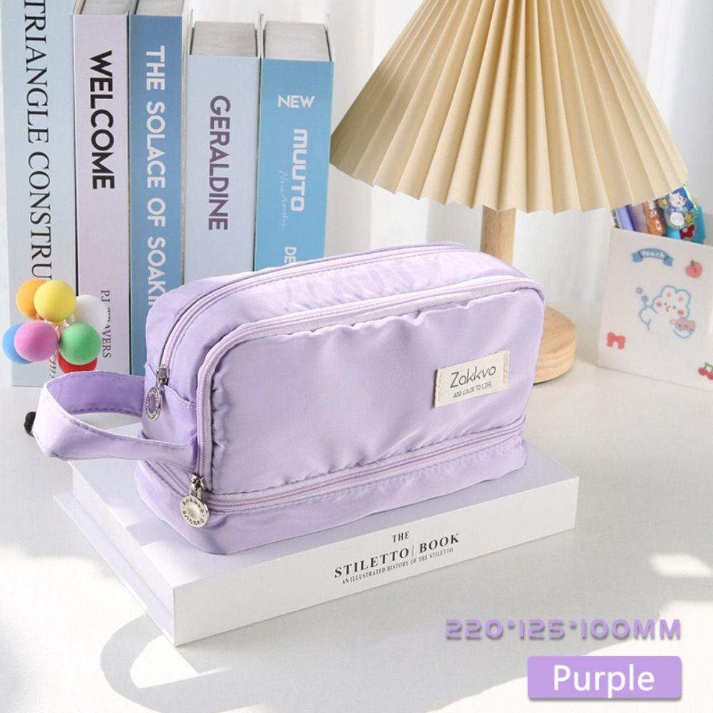 Large Capacity Pencil Box Portable Pen Bag New Pencil Case  Girls