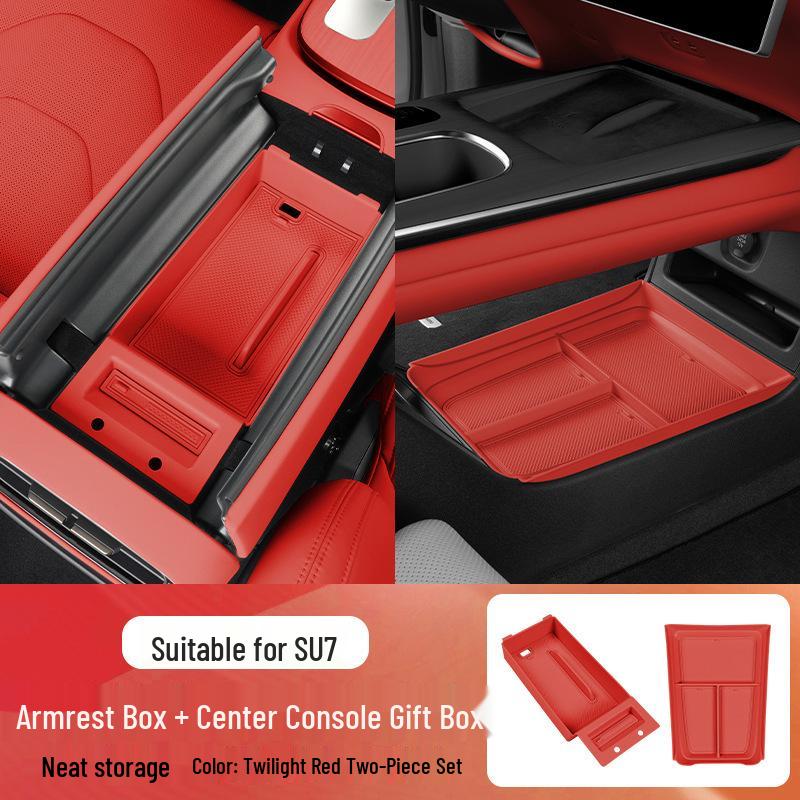 Compatible Armrest Box Storage for Xiaomi SU7/YU7 - Car Center Console Storage Organizer.