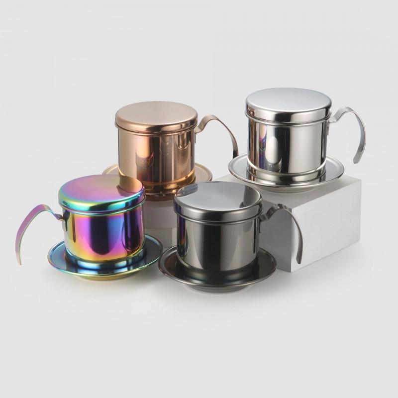 304 Stainless Steel Coffee Dripper Vietnamese Maker Home Use Filter Cup