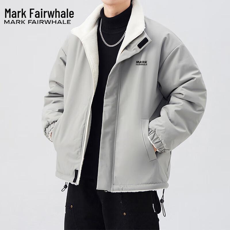 Mark Fairwhale Men's Thickened Stand-Collar Puffer Jacket