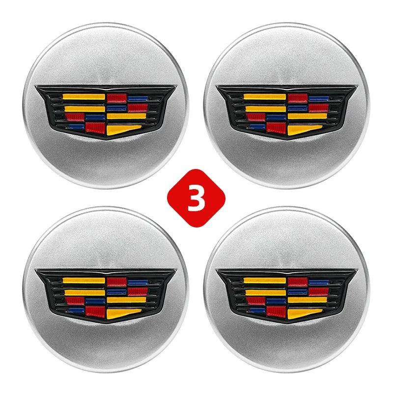 3D 4 ks 67mm Znak středového krytu kola pro Cadillac ATS CTS DTS STS SLS SLR XLR BLS Seville Escalade Tiburon CT6 XT5 XT6 CT5