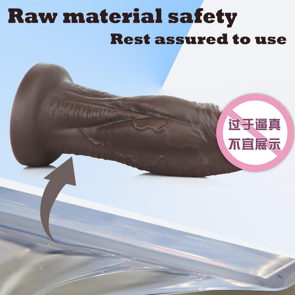Black Diamond Extra Large Thick Fake Penis Silicone Soft Alien Simulation dildo Anal Plug Expander Majiao Alternative Sex
