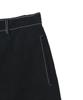 TEN PAST SEVEN Contrast Stitch Bermuda Shorts - Black