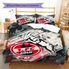 1. FC Köln Pattern Bedding Set Quilt Cover Pillowcase Home Decor Gift (1 * Duvet Cover + 2 * Pillowcase, Without Core)
