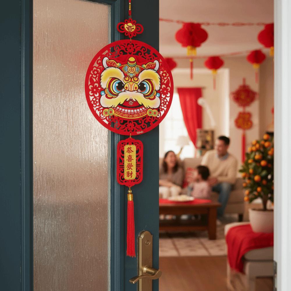 Exquisite Chinese New Year Decoration Blessing Words Door Sign  Festival Celebration