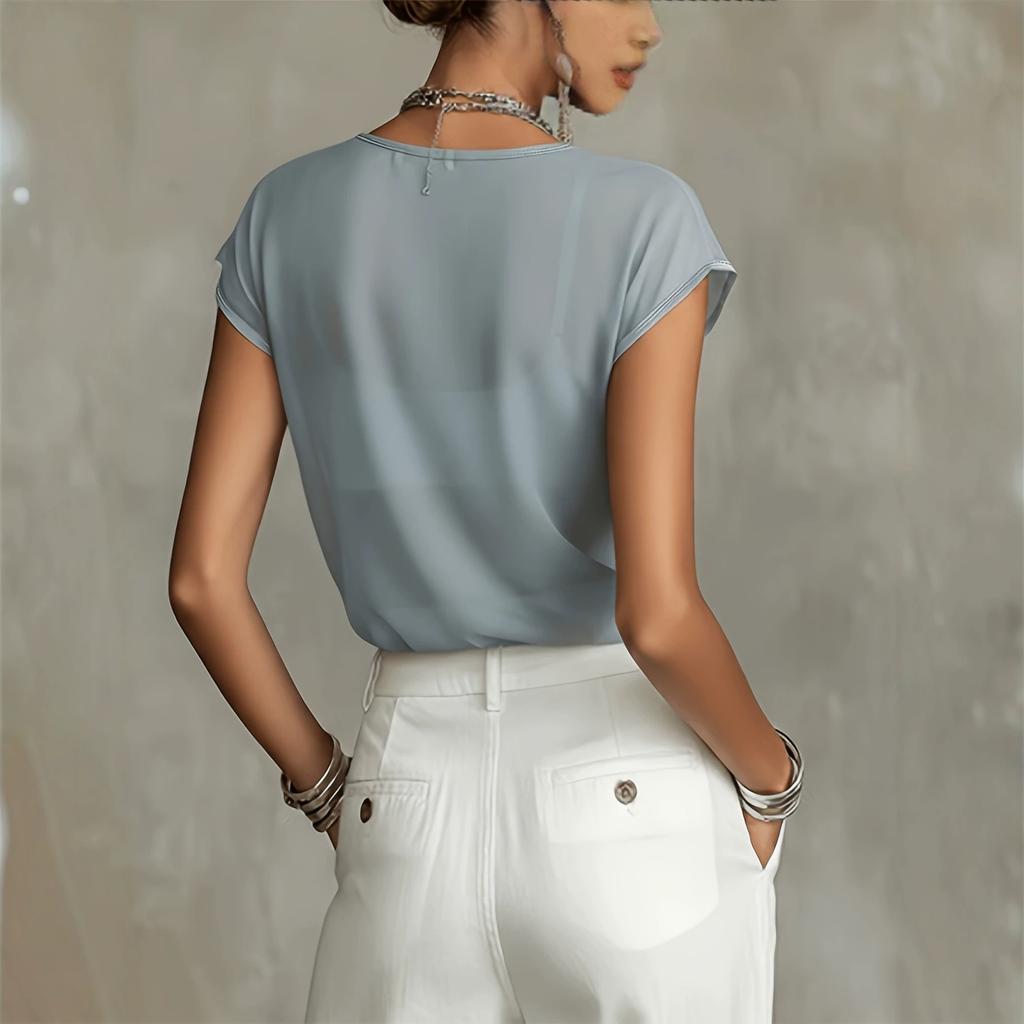 New European and American summer flower print short-sleeved t-shirt top