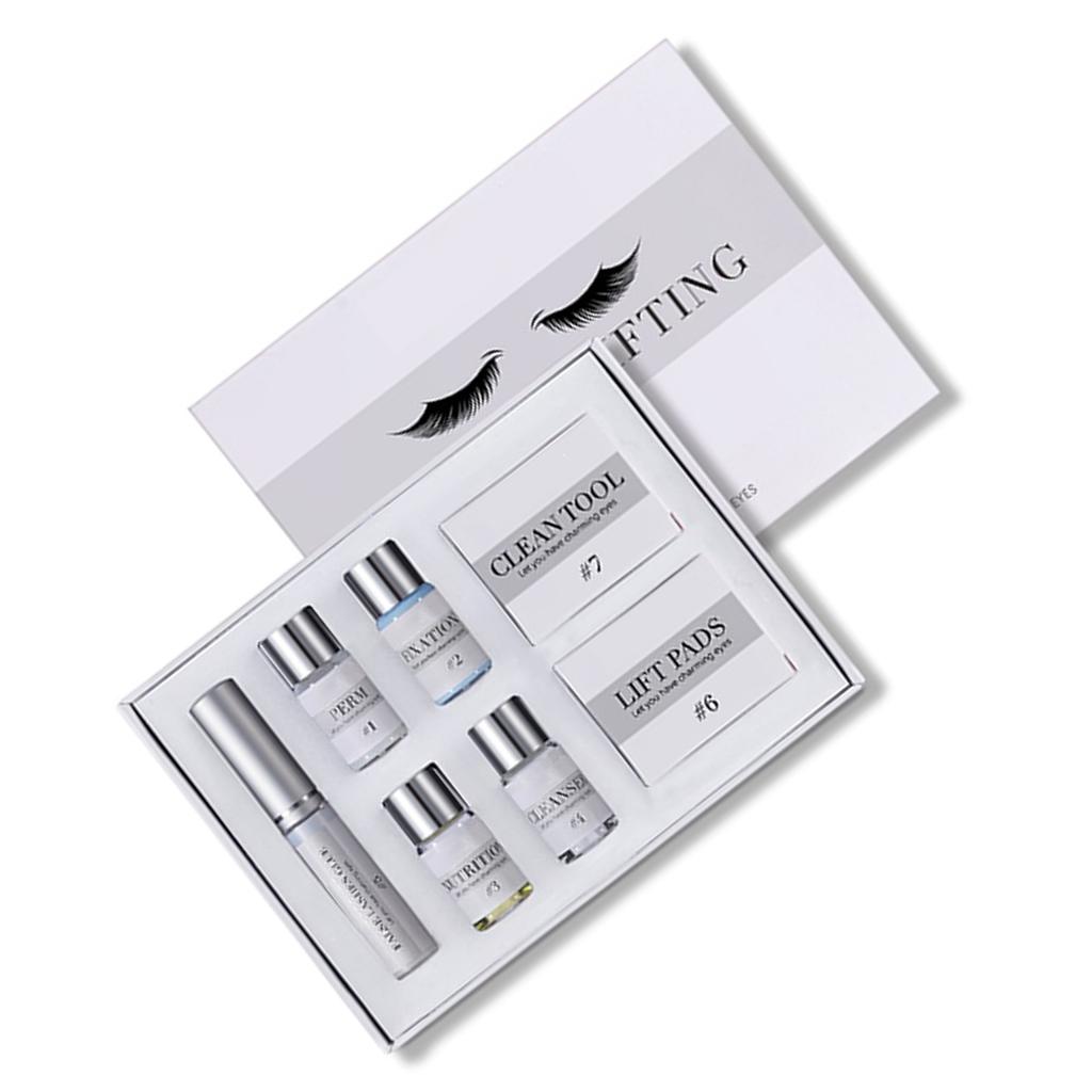 Permanent Semi Eyelash Set Perming Eyelash Lifting Curling Perm Kit With Silicone Pad For Beauty