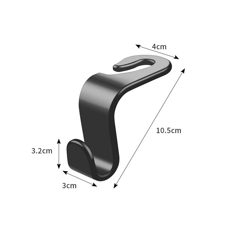 Car Headrest Hooks Hanger for Bags Seat Back Organizer Holder Clips Auto Fastener Hook Car Storage Interior Accessories