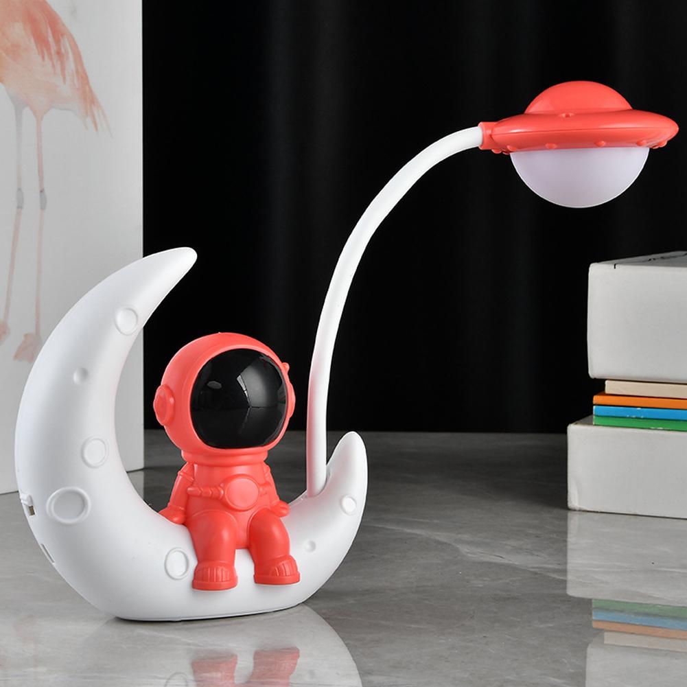 LED Moon&Astronaut Nightlight Small Desk Lamp For Bedroom Decoration, Christmas Gift Neon Sign Night Light J0L6