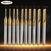 10pc Rotary Burr Cutter High Speed Steel Rotary File Drill Bit Engraving Cutter Grinding Head Milling Cutter Drill Bit Engraving
