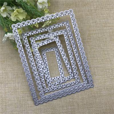 Rectangle Frame Metal Dies Scrapbooking Metal Cutting Dies Craft Stamps Die Cut Embossing Card Make