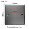 Stainless Steel Bottom Box Panel 86 /120 Type Blank Panel New Embedded Panel