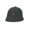 VARZAR VA Curved Studded Nylon Bonnet Hat Charcoal