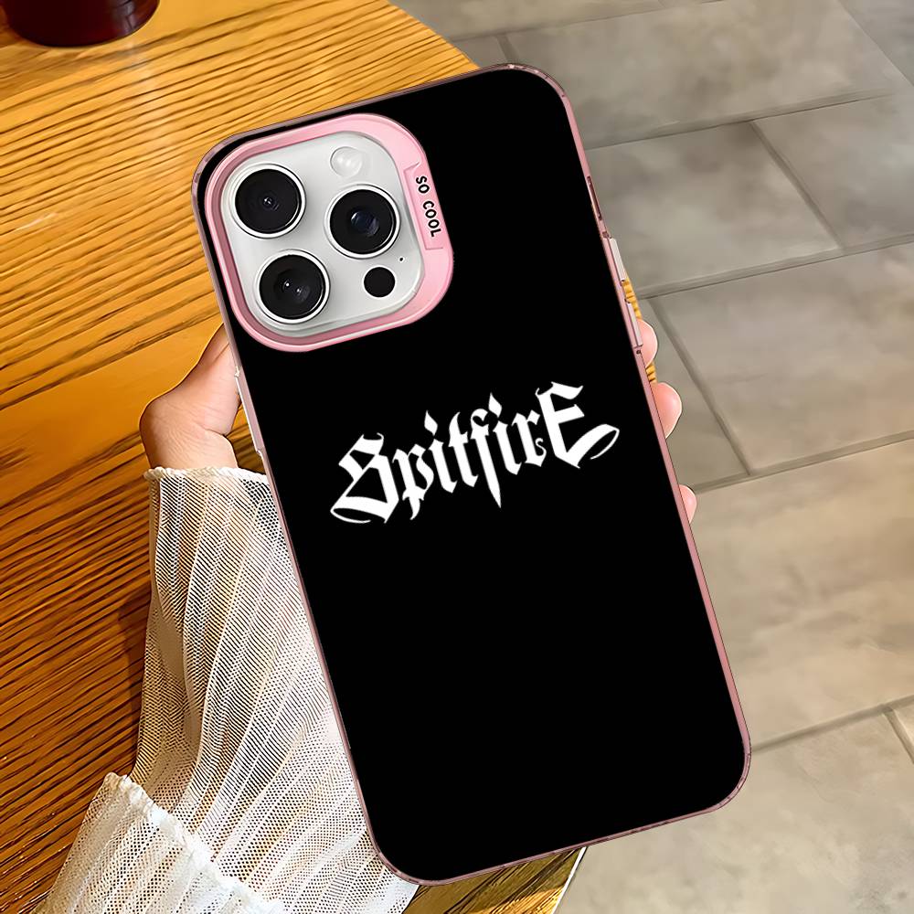 S-Spit F-Fires Logo Phone Case For iPhone 16 15 14 13 12 11 Pro Max 17 Plus Colorful Cover