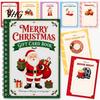 Portatarjetas de Regalo de Navidad Merry Book, Folleto de Accesorios Espiralados para Hacer Tú Mismo, Regalos de Navidad para Familia, Amigos, Celebraciones Fiestas, Intercambios