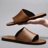 Men's Summer Non-slip Indoor Slippers, Soft Sole Flip-flops for Wooden Floors