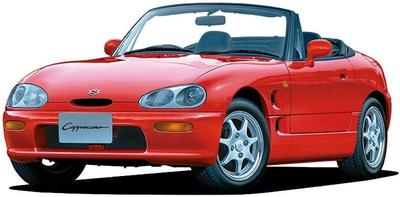 Aoshima Bunka Kyozai The Model Car 40 Suzuki EA11R Cappuccino Plastic Model (AOSHIMA) No. 1/24 '91