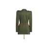 adidas X Ivy Park Collaboration Ss23 Elastic Waist Belt Single-Breasted Fitted Blazer Women Blazers Military-Green IL8882