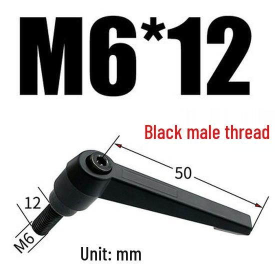 Adjustable Ratchet Handle L-Shaped Wrench with M5/M10/M16 Set Screw 7-Shaped Quick Lock Bolt