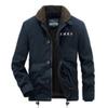 Fleece Thickened Cotton Jacket Men's Winter Military Flight Suit Tooling Lamb Fleece Lapel Jacket
