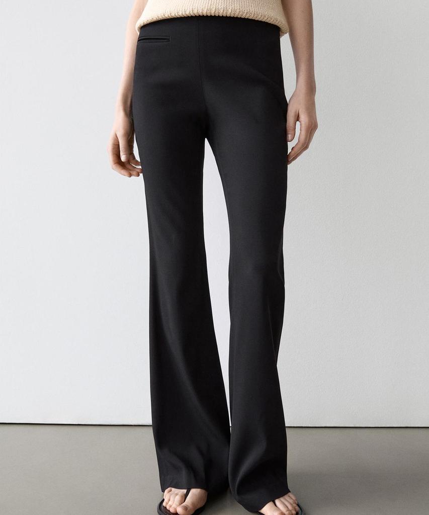 Masimodutti Pocket Detail Flare Pants