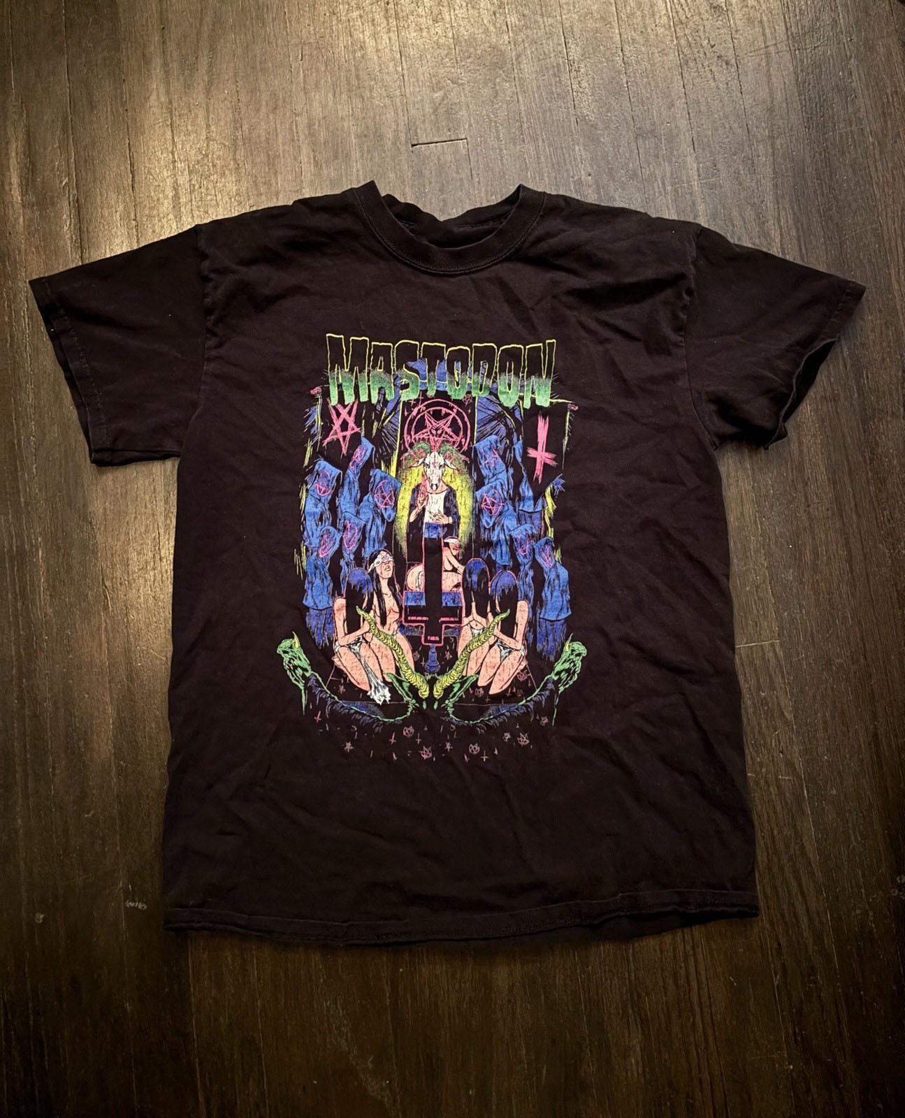 Vintage Unisex Short Sleeve Mastodon Band Black T-Shirt UR066 FREE SHIPPING Unisex T-Shirt S