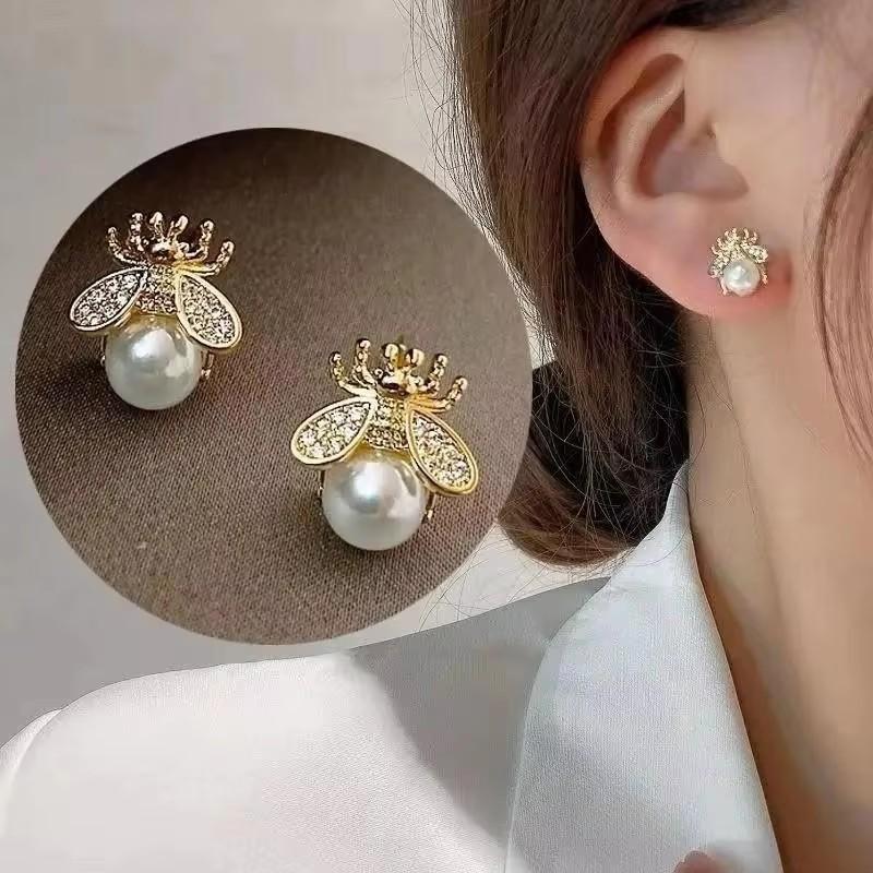 925 Silver Needle Korean Fashion Zircon Geometric Earrings For Women Jewelry Trending Luxury Crystal Cross Stud Earrings
