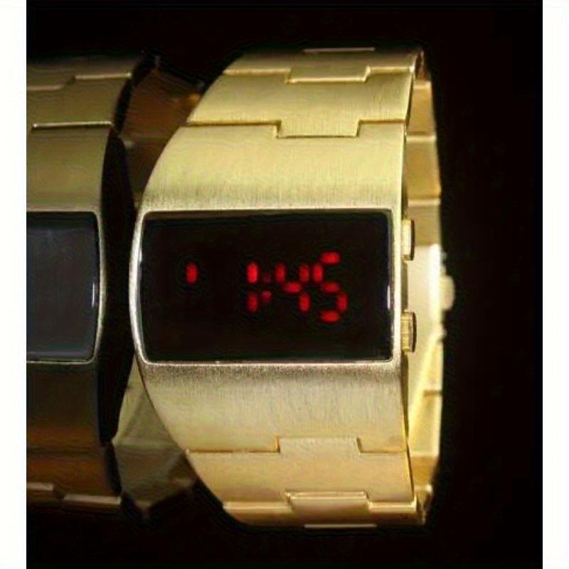 New Luxury Heavy Watch Men Led Digital Watches Full Black Electronic Wristwatches Men Sport Watches Reloj Hombre Montre Homme