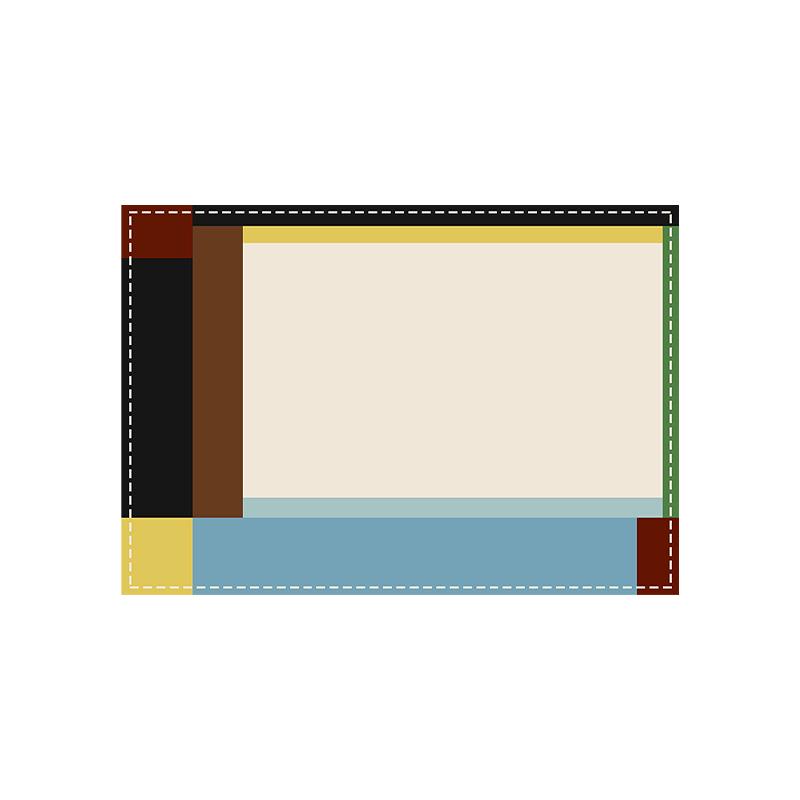 Retro Bauhaus Style Large Area Living Room Carpet