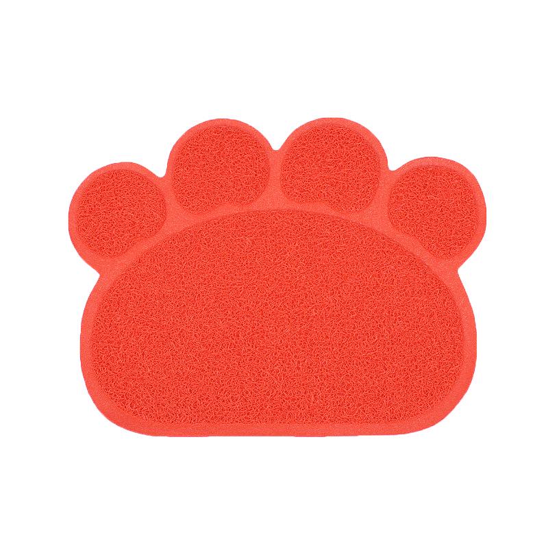 Pet Meal Mat Non-Slip Footprints Cat Litter Mat Cat Mats Cats Mats Pvc Cat Toilet Mats Pet Supplies ADM