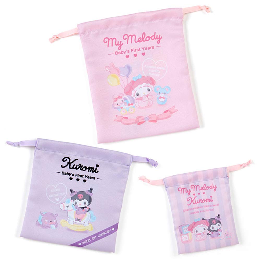 

Sanrio My Melody & Kuromi Drawstring Bag Set (малыш)
