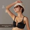 Mesh Buckle Women's Breathable Wire-Free Half-Cup Push-Up Bra