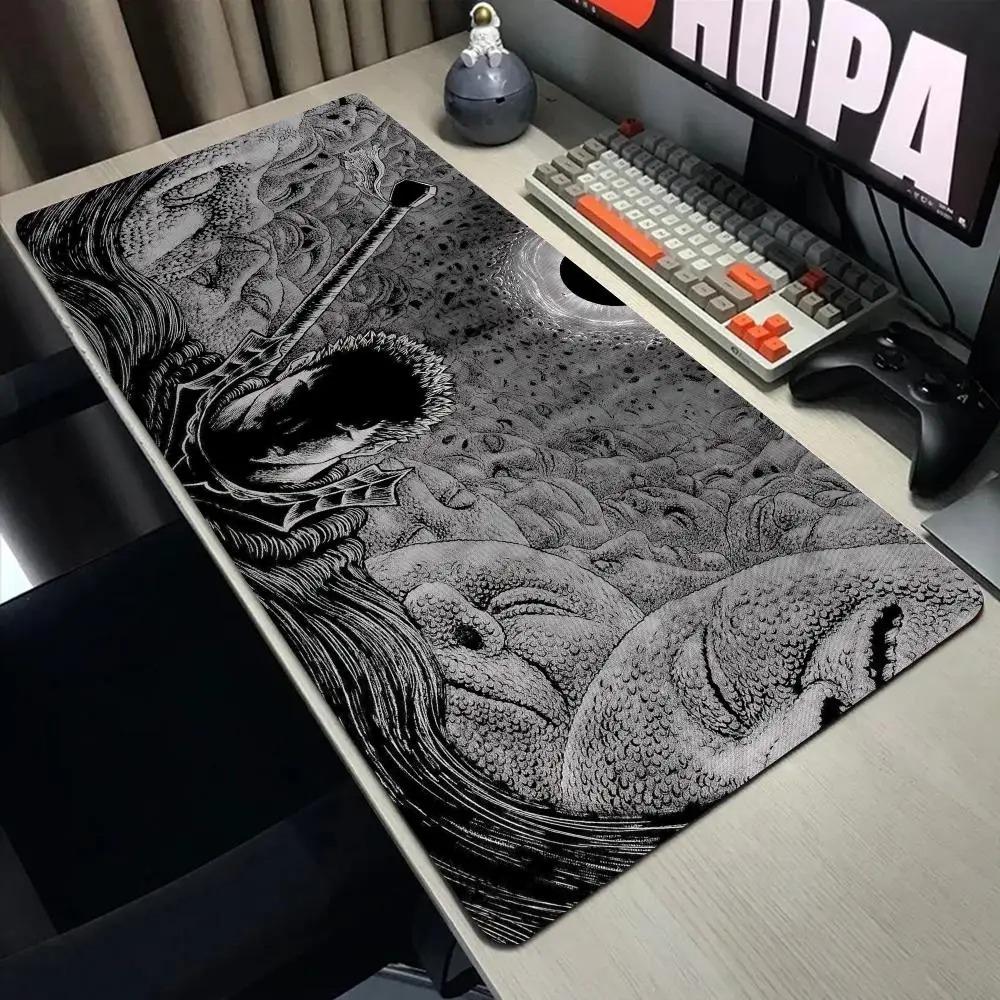 Miecz Guts w Berserk Podkładka pod mysz Komputer Laptop Anime Mata na klawiaturę Duża podkładka pod mysz Klawiatury Gracze Podkładka na biurko Gumowe obszyte krawędzie