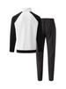 Men's Color Block Waffle Jacket and Sportswear Set - Autumn/Winter Collection