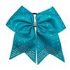 Glänzende Strass-Schwalbenschwanz-Schleifen-Haargummis für Mädchen - Cheerleading-Band-Kopfschmuck