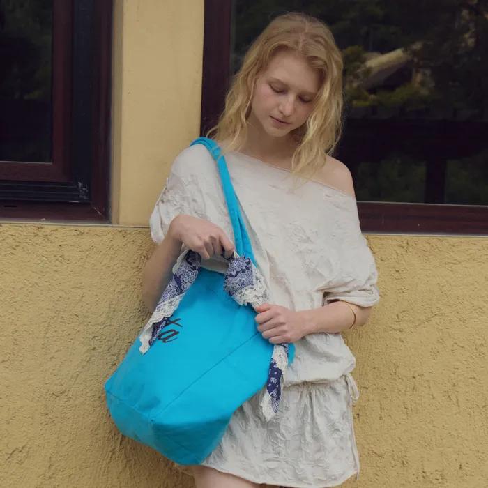 Colorful Canvas Bag_CTA952(Blue)