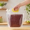 Kitchen Countertop Storage 5PCS Grain Bag with Handle Large Capacity Cereal Container Vertical Standing Reusable Food Container Organizer Moisture
