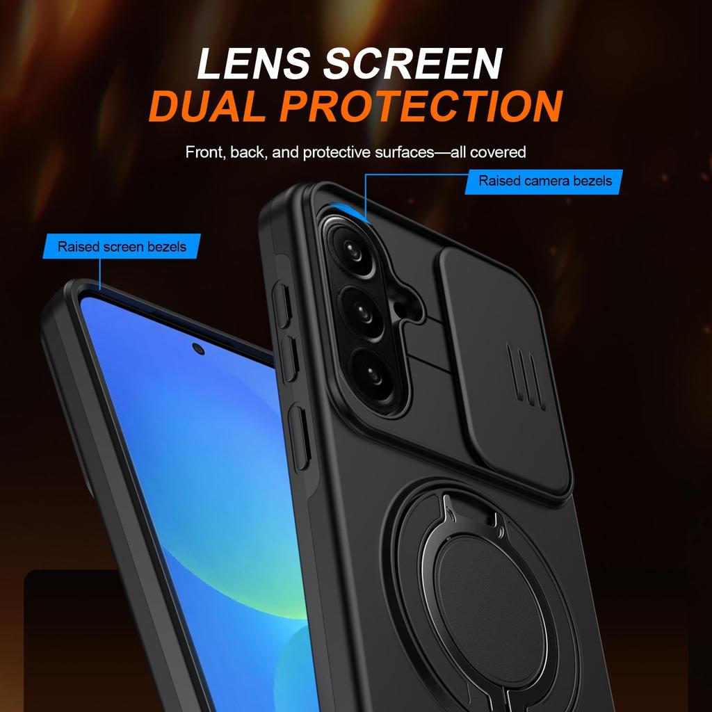 Schiebefenster Linsenschutz Magnetischer Ring Halter Hülle Für Samsung Galaxy A36 A56 A26 A16 Rüstungs Hülle