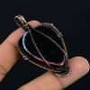 Ammolite Pendant Gemstone Handmade Jewelry,  999 Copper Wire Wrapped Pendant, Gift For Wife Jewelry