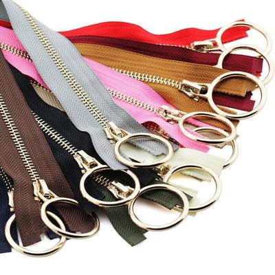 Měděné zuby zipu Kovový zip 70/90cm Široký zip Nová bunda Dlouhé zipy na kabáty Bundy Šití